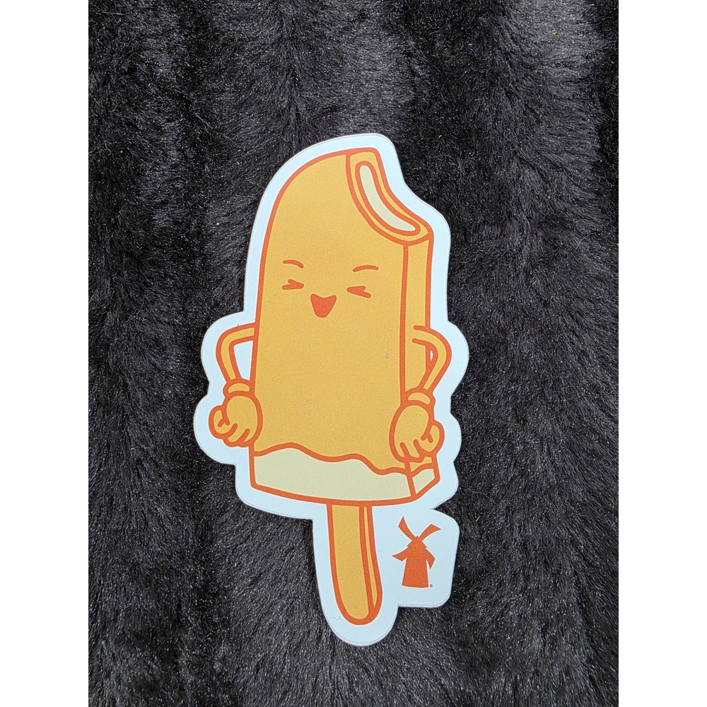 Dutch Bros Coffee Next Level Chill Orange Popsicle Sticker Decal Windmill Logo